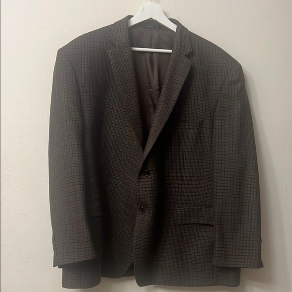 Vintage Ralph Lauren Brown Coat with Classic Notch Lapel pit-pit 25” length 32” - Picture 1 of 7